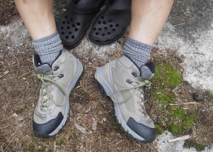 At the end of a long day, you won't need to be in a hurry to trade your hiking boots for those comfy camp slippers