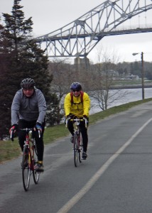 These two cyclists were out enjoying the cool spring weather along the Cape Cod Canal. Having a bike that fits and knowing how to pedal it will get you biking more.
