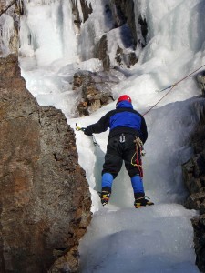 Uplifting experience. If you need a new challenge for 2009, try something like ice climbing.