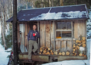 A warm place to relax. Just big enough for two good friends, the Mountain Cabin near  Bretton Woods was perfect for a snowmelt getaway.