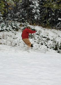 First tracks on Saddleback Oct. 13small