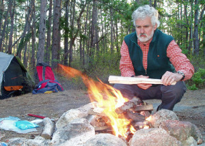 Building a good campfire is an art form, but it’s worth the effort on a chilly evening.