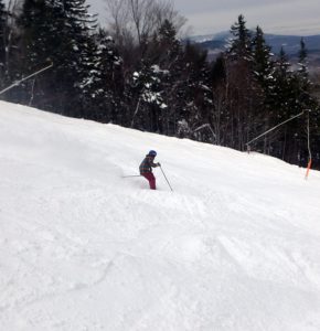 Sunday River's American Express with soft moguls