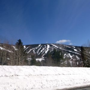 Mont Miller from the road on a perfect bluebird day