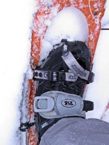 In a whole range of conditions, the Treksta Cape Mid GTX had the stiffness to control the edge of a snowshoe, keeping the uphill edge in and stable. That's the toughest test of a winter hiking boot. (EasternSlopes.com)