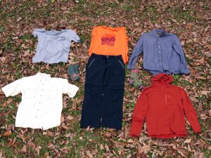We sent a broad range of clothing in to Insect Shield for treatment, from socks to "decent" shirts and pants. 